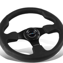 NRG Innovations RST-012R 320mm Race Style Leather Steering Wheel with Black stitch