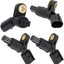 AUTEX 4PCS ABS Wheel Speed Sensor Front & Rear 1J0927803 1J0927807B 1J0927804 ALS470 ALS522 ALS465
