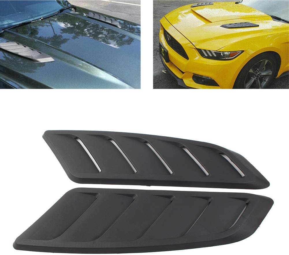 Three T Universal Car Front Engine Hood Bonnet Air Vent Louvers Cover Decoration Bonnet Trim for Mecedes Benz, for BMW, for Chevrolet, for Volkswagen