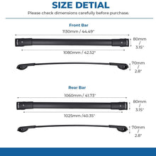 BougeRV Car Roof Rack Cross Bars for 2014-2021 Subaru Forester, Aluminum Cross Bar for Rooftop Cargo Carrier Luggage Kayak Canoe Bike Snowboard