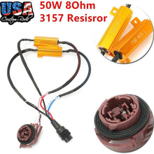 2x - 50W 8Ohm 3157 LED No Error Load Resistor Wiring Harness Decoder Turn Signals