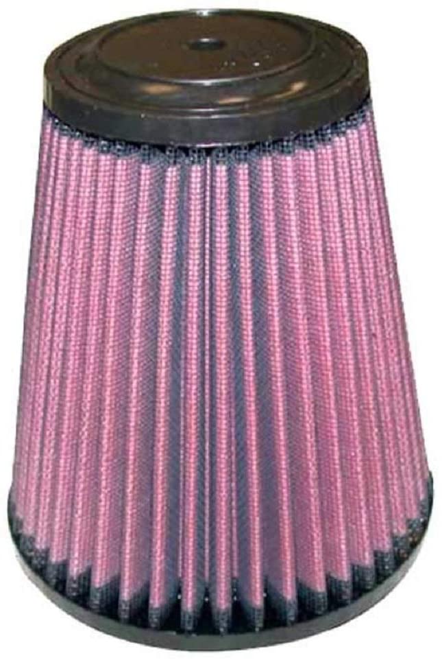 K&N Universal Clamp-On Air Filter: High Performance, Premium, Washable, Replacement Filter: Flange Diameter: 4 In, Filter Height: 6 In, Flange Length: 0.625 In, Shape: Round Tapered, RU-5121