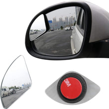 LivTee Blind Spot Mirror,Newest Fan Shaped HD Glass Frameless Convex Rear View Mirror with wide angle Adjustable Stick for Cars SUV and Trucks, Pack of 2