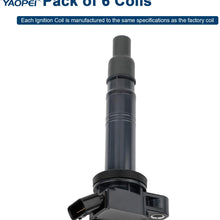 6Pack Ignition Coils Fits for Toyota 4Runner Toyota Tacoma IS F Scion xB Replaces UF495 90080-19015 C1426 5C1419-2.4L 2.7L 4.0L