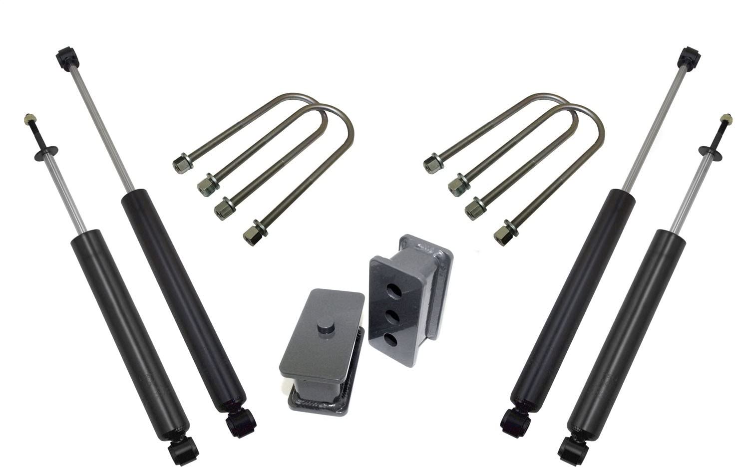 Maxtrac Suspension 902225S Suspension Lift Kit Component (2.5In Blocks / 3.562In U-Bolts, Maxtrac Shocks 1800Sl & 2900Ll)