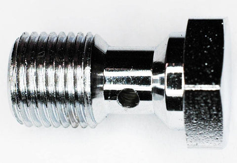 3/8-24 Banjo Bolt X 20MM Long Chrome Plt. -Fluid Bolt Adapter Fitting -