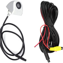 Reverse Backup Camera, IP69 Waterproof Great Night Vision HD 170 Degree Wide View Angle 2-in-1 Universal Car Front/Side/Rear View Camera, Support NTSC/PAL video system, easy instal