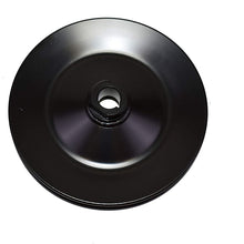 A-Team Performance Steel Key-Way Power Steering Pump Pulley Single Groove Compatible with 1955-72 GM Chevrolet SBC BBC Small and Big Block Chevy SBF Small Block Ford Black
