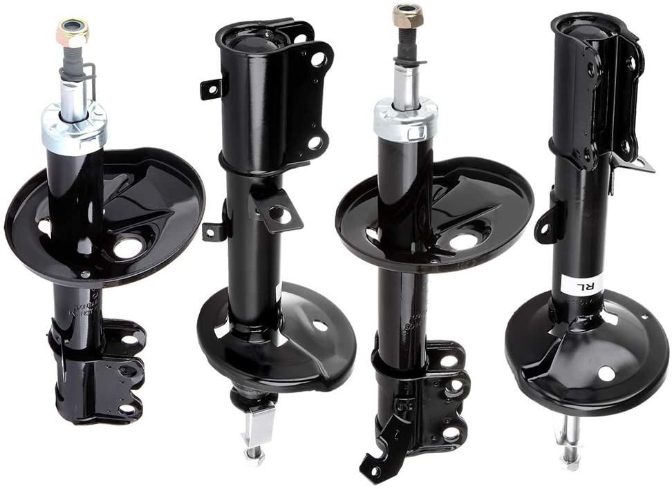 HUBDEPOT 4 pcs Chevrolet/Geo/Toyota Front Rear Shocks Absorbers for 1998-2002 Chevrolet Prizm,1993-1997 Geo Prizm,1993-2002 Toyota Corolla 234059 234060 234058 234057 Auto Struts