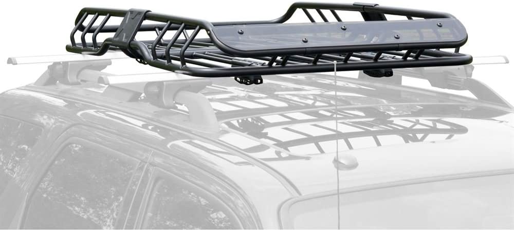 Apex ER-08208S Heavy Duty Vehicle Roof Cargo Basket with Wind Fairing