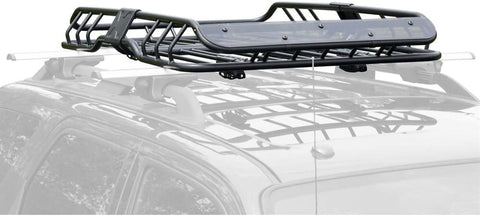Apex ER-08208S Heavy Duty Vehicle Roof Cargo Basket with Wind Fairing