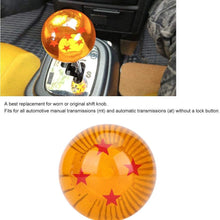 Gear Shifter,Akozon Universal Car Dragon Ball Gear Shift Knob Shifter Lever Handle with Adapter Replacement(Five Stars)