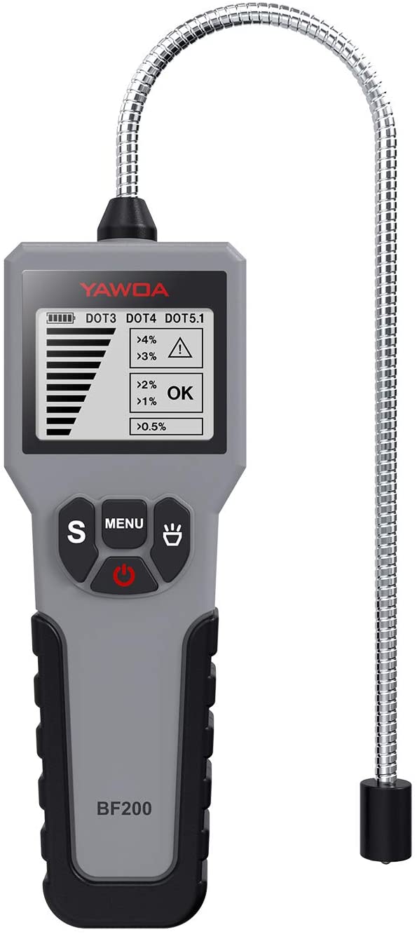 Brake Fluid Tester Automotive Brake Fluid Detector Intelligent Car Brake Fluid Tester, Brake Fluid Diagnostic Testing Tool with LCD Screen for Vehicle DOT3 DOT4 DOT5.1