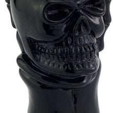 Thruifo Automatic Car Knob Shifter, Devil Skull Wand Head Style Manual Gear Stick Shift Knobs Fit Most MT Vehicles, Black