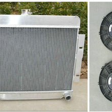 Aluminum Radiator + 2 X FANS For Jeep CJ Series CJ5 CJ7 w/Chevy V8 1972-1986 1973 1974 1975 1976 1977 1978 1979 1980 1981 1982 1983 1984 1985