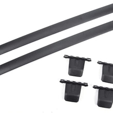 HANSCOSTAR 2pcs Blk Aluminum Roof Rack Cross Bars Luggage Cargo Carrier Rails For 2009-2015 Pilot