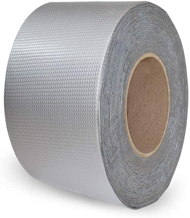 JYEMDV 1 Roll Waterproof Self Adhesive Tape Aluminum Foil Duct Tape Pipe Repair Crack Thicken Butyl Stop Leak Sticker Renovation Tool (Color : 50mm x 3m)