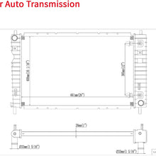 ARICWJ 26mm Core for 2005-2005 Equinox 3.4L V6 Complete AT Radiator Replacement Automatic Transmission Assembly with Oil Cooler CU2764
