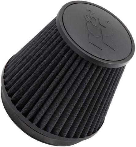K&N Universal Clamp-On Air Filter: High Performance, Premium, Washable, Replacement Filter: Flange Diameter: 6 In, Filter Height: 6 In, Flange Length: 1 In, Shape: Round Tapered, RU-3102HBK