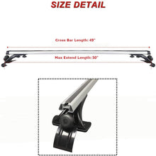TRIL GEAR 50" Compatible with Universal Top Roof Rack Cross Bars Luggage Cargo Carrier Compatible with Car or SUV