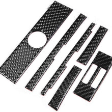 Akozon Carbon Fiber Center Console Air Conditioning Outlet Vent Trim Cover for 3 Series f30 f40