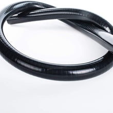 Inner Diameter 0.24" (6mm) Blue 1 Meter Silicone Hose Straight Coupler, 3-Ply Reinforced, Length 1 M (3 Feet)