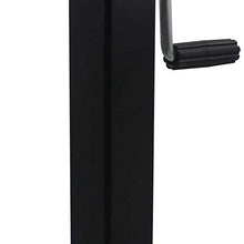 OPENROAD 8000lbs Trailer Jack,15 inch Travel RV Jack,Black Weld-on Square Trailer Tongue Jack with Drop Leg,Trailer Boat Jack,Caming Jack