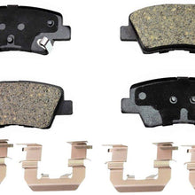 PT Auto Warehouse PT1594 - Ceramic Disc Brake Pad Set - Rear