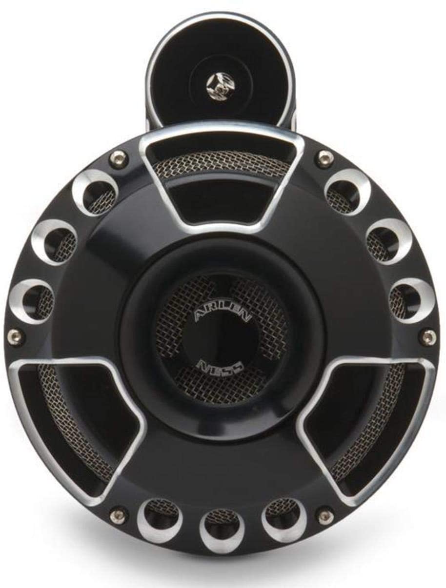Arlen Ness 70-200 Black Billet Horn Kit (Deep/Cut)