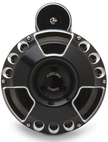 Arlen Ness 70-200 Black Billet Horn Kit (Deep/Cut)