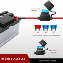 Nilight Led Light Bar 12 Inch 72W Spot Flood Combo With Off Road Wiring Harness, 2 years Warranty