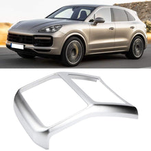 Hlyjoon Car Interior ABS Chrome Rear Row Air Conditioning Vent Frame Cover Trim Car Vent Frame Trim Chrome Frame Trim Fits for Auto Cayenne 2018 2019