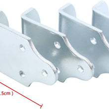 Honhill 8pcs Utility Trailer Wood Sides Latch Rack Stake Body Gates Corner Brackets Straight Brackets Gate Trailer Panel Connectors
