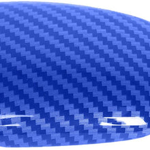 ToolEpic for Dodge Challenger Charger Durango Accessories 2015-2020 - Gear Shift Knob Trim Cover- ABS Plastic with Carbon Fiber Paint Surface, Perfect for Decoration - White Clearcoat