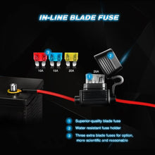 Nilight LED Light Bar Wiring Harness Kit 14AWG Heavy Duty 12V 5Pin Rocker Switch Laser On off Waterproof Switch Power Relay Blade Fuse-2 Leads,2 Years Warranty