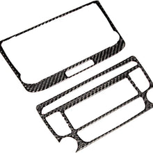 Suuonee Car Panel Decoration,Carbon Fiber Car Air Conditioner Panel Decoration Fit for Audi TT 8n 8J MK123 TTRS 2008-2014