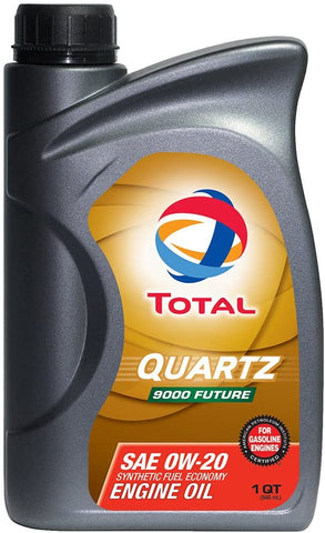 TOTAL 185645-12PK Quartz 9000 Future 0W-20 Engine Oil - 1 Quart (Pack of 12)
