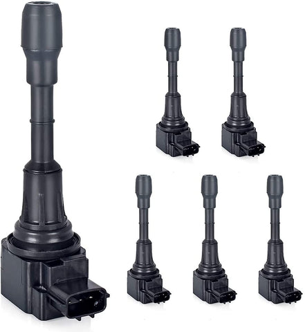 FAERSI Ignition Coil Pack of 6 Compatible with 2007-2017 Nissan Altima Maxima Murano Quest, 2008-2012 Infiniti EX35 FX35 V6 3.5L - UF550