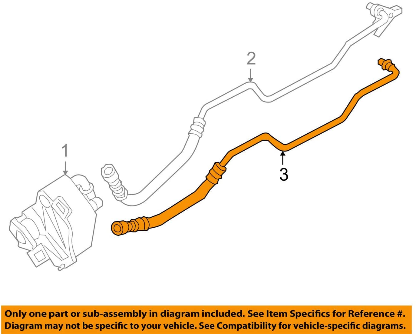 Genuine BMW E81 E82 E87 E87N E88 Oil Cooler Hose Pipe Inlet OEM 17227577635
