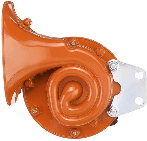 LIUWEI Horn 12V 250dB Metal Electric Bull Horn Super Loud Raging Sound Universal For Car Truck Pickup Motorbike Motorcycle Boat Black Silver (Color : Green)