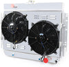 OzCoolingParts 4 Row Core Full Aluminum Radiator + 2 x 12