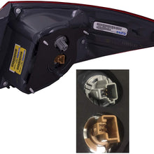 HEADLIGHTSDEPOT CAPA Tail Light Outer Body Mounted Compatible With Toyota Corolla 2017-2019 E L LE ECO Models Includes Left Driver Side Tail Light