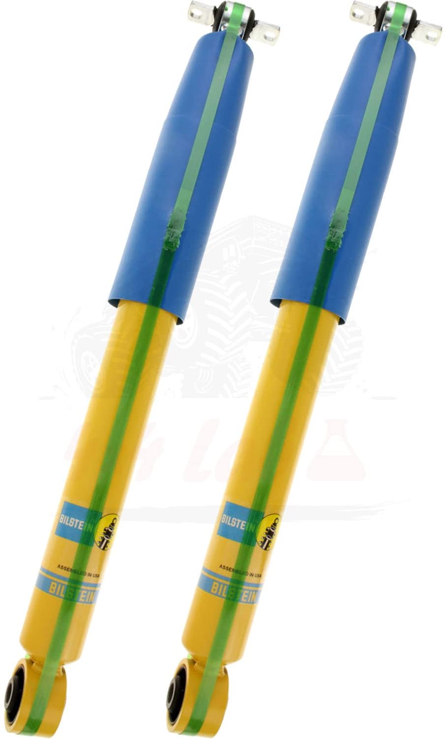 Bilstein B6 4600 Series 2 Rear Shocks Kit for 88-'00 Chevy K2500 Ride Monotube replacement Gas Charged Shock absorbers part number 24-025683