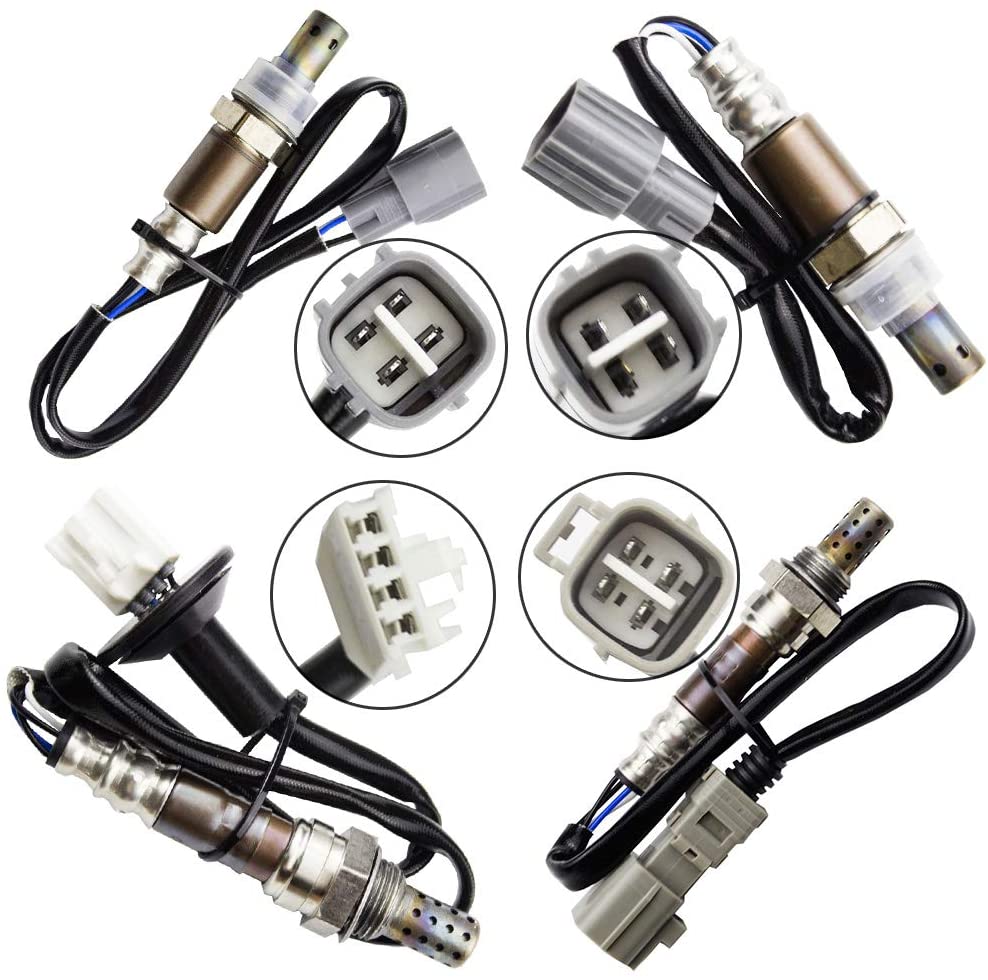 higherbro 4x Oxygen O2 Sensor For 2004 2005 2006 Toyota Sienna 3.3L Upper Lower Upstream + Downstream