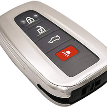 Red TPU 3/4 Buttons Key Fob Cover Case Jacket Skin Bag Glove Holder for 2018 2019 2020 Toyota Camry RAV4 Avalon C-HR Corolla 2017 Prius Remote