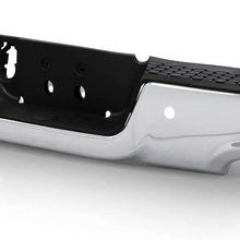 Fits 2009-2018 Dodge Ram 1500 2019 1500 Classic Dual Exhaust Model Chrome Rear Bumper Black Step Pad w/Sensor Holes