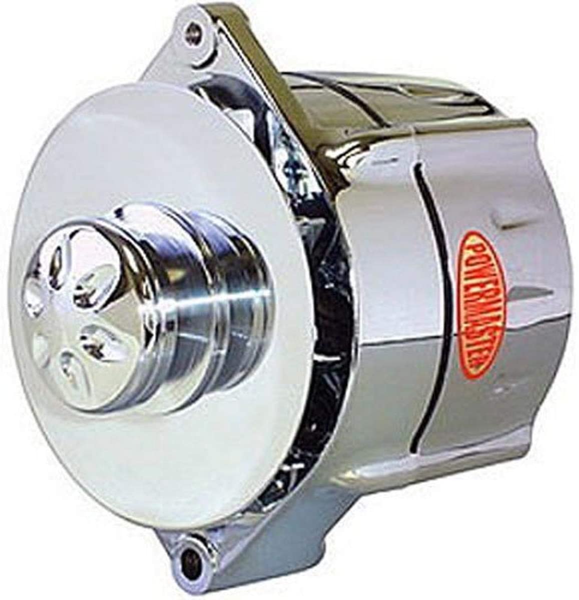 Powermaster 27294-332 Polish Alternator (12SI 100A 1V Pulley Baffle & Cone 1 or 3 Wire)