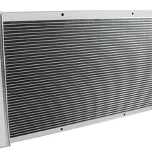 OzCoolingParts 4 Row Core Aluminum Radiator + 2 x 12" Fan w/Louver Shroud + Thermostat/Relay Wire Kit for 1967-1972 68 69 70 71 Chevy C10 C20 K10 K20 K30 Pickup Trucks and GMC More Models
