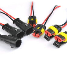 ATPWONZ 2 Pin Way Car Waterproof Electrical Connector Plug with Wire AWG Marine Pack of 10