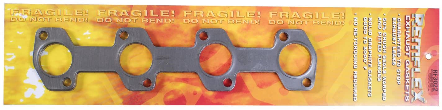 Remflex 3022 Exhaust Gasket for Ford V8 Engine, (Set of 2)
